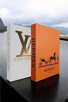 Dekoratif Kitap Görünümlü Kutu 2li Set Decorative Book Looking Box