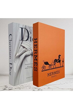 Dekoratif Kitap Görünümlü İçi Açılabilir Kutu 2 Adet