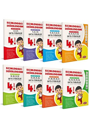 Data Yayınları 4. Sınıf Biçimlendirici Değerlendirme Hafta Hafta Etkinlikleri (8 Fasikül)