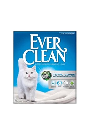 Ever Clean Total Cover Kokusuz Topaklanan Kedi Kumu 6 Lt