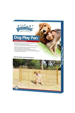 Metal Köpek Oyun Bahçesi Çiti 8 Parça 91x60 Cm - 679-12558