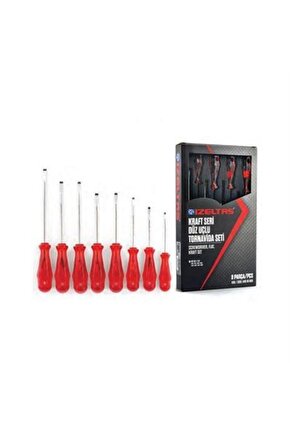 Kraft Düz Tornavida Seti 8 Parça