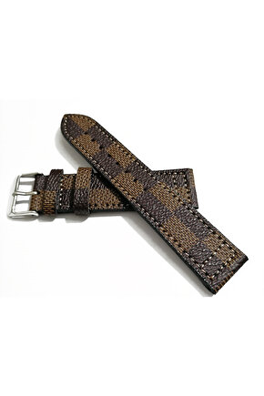 22 milim hakiki desenli deri kayış