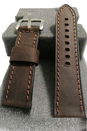 Hakiki Deri 24 Milim Kahve Kayış