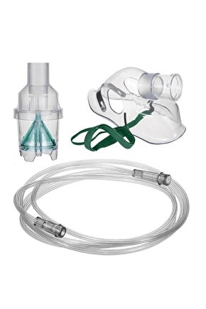 Oksijen Maskesi İlaç Hazneli Çocuk Pediatrik Nebulizatör Maske - 5 Adet