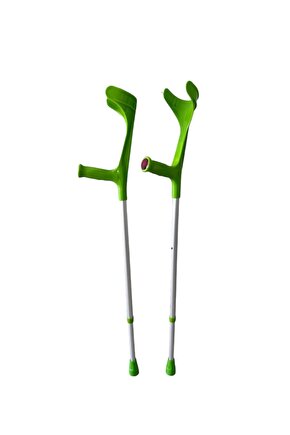 1 Çift YEŞİL Kanedyen Koltuk Değneği Ayarlanabilir Dirsek Destekli Baston