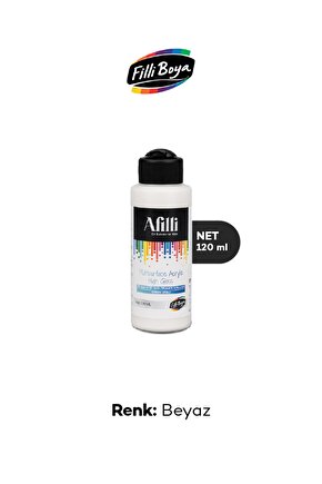 Afilli Multisurface Akrilik Parlak 120 ml Beyaz