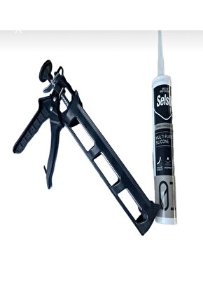 Selsil Genel Amaçlı Şeffaf Silikon ve Tabancası