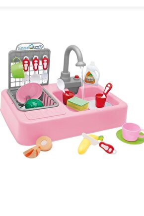 30 Parça Modern Lavabo Oyuncak Iq Geliştirici Oyuncak Sulu Bulaşık Seti