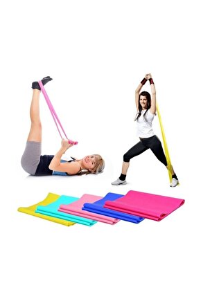 Pilates Bandı Plates Bantı Egzersiz Lastiği Yoga Egzersiz Bandı
