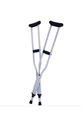 Koltuk Altı Değneği Aliminyum Ayakları Ayarlanabilir Medium Boy (ÇİFTLİ)