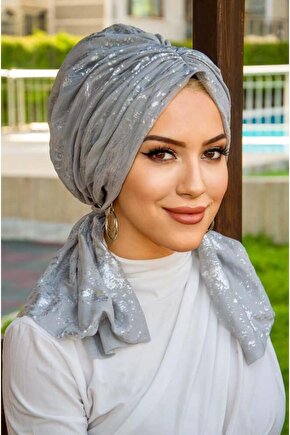 Gümüş Varaklı Tokalı Bone