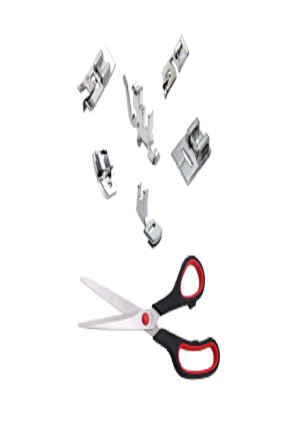 Singer Beko Zetina Janome Bindallı Brother Ev Tipi Dikiş Makine Altı Parça Ayak Seti Makas Hediyeli