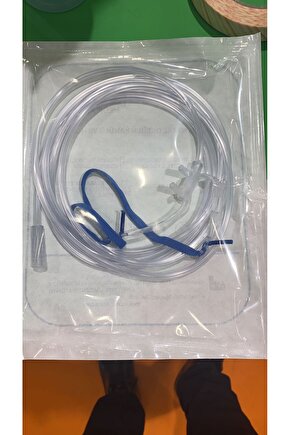 Nazal Oksijen Kanülü 2.5 mt (Yeni Nesil Lastikli) Yumuşak Burun Acıtmaz