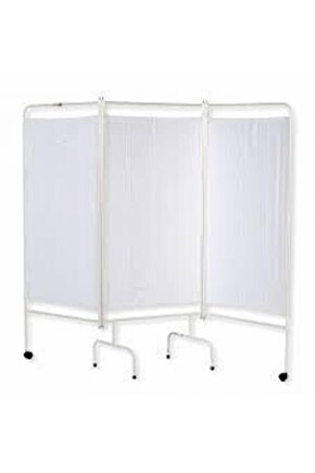 3 Katlı Paravan Metal Paravan Katlanabilir Muayene Masası Paravanı Revir Paravanı