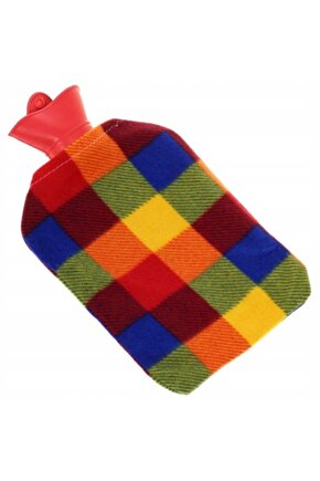 33x19 Cm 2 Lt Polar Kılıflı Termofor Sıcak Su Torbası Karın Ağrısı Bel Ayak Isıtıcı