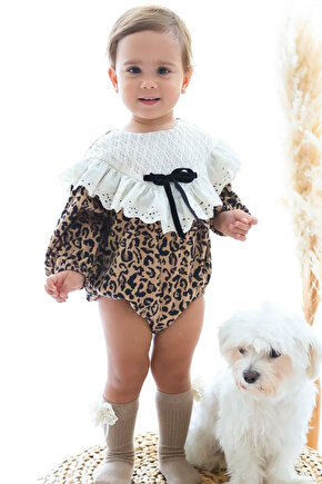 Kız Bebek Romper Kız Çocuk Romper Doğum Günü Parti Düğün Romper Dantelli Uzun Kol Romper