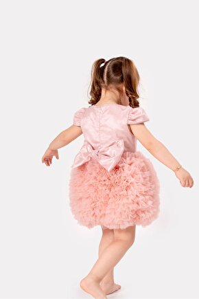 Bebek Kız Çocuk Doğum Günü Parti Düğün Elbise Tüllü Tütü Astarlı Çocuk Giyim Bebek Giyim Kız Bebek