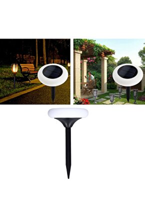 1 Adet Güneş Enerjili, Çok Kaliteli, 5 Watt Beyaz Işık Solar Led Çim, Çiçek, Bahçe, Ağaç Armatürü