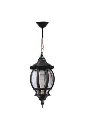 Şık Zincirli Sekizgen Fener Sarkıt, Bahçe ve Teras Dekorasyonu