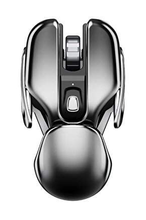Kablosuz Şarjlı Mouse Modern Tasarım Ergonomik Metal Mouse, 2,4 GHz Sessiz Tıklama