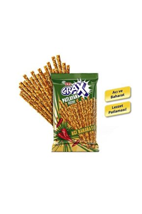 Crax Pat Layan Lezzet Acı Baharatlı Çubuk Kraker 20 Adet