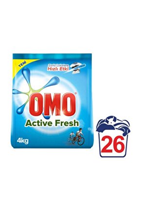 Active Fresh Beyazlar için Toz Çamaşır Deterjanı 4 kg 26 Yıkama