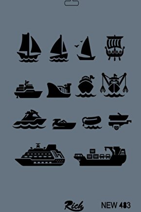 Stencıl 25x35 cm New Seri N 483