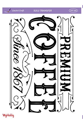 Lineart Sulu Transfer No:LNT266 25x35cm