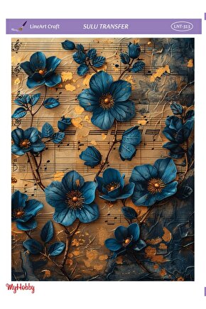 Lineart Sulu Transfer No:LNT313  25x35cm