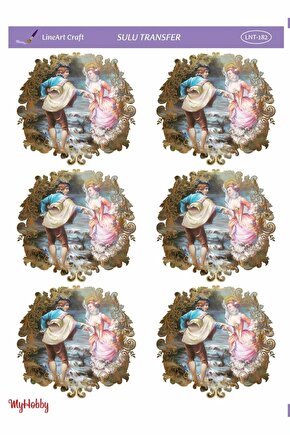 Lineart Altın Sarısı Sulu Transfer LNT182 25x35cm