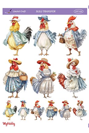 Lineart Sulu Transfer No:LNT250 25x35cm