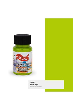 Kumaş Boyası 50cc 3019 Fıstık Yeşili