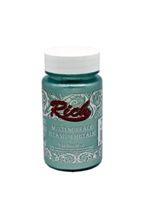 Multisurface Titanium Metallic Akrilik Boya 2550 Su Yeşili 90 Cc