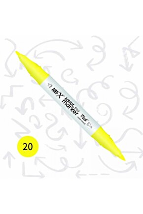 Art-x Akrilik Marker Çift Taraflı Kalem No : 20