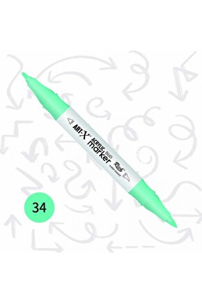 Art-x Akrilik Marker Çift Taraflı Kalem No:34