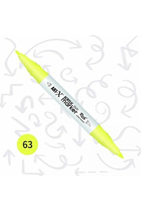 Art-x Akrilik Marker Çift Taraflı Kalem No : 63