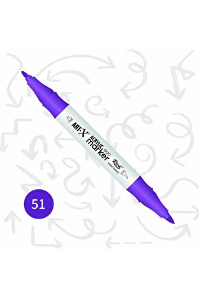 Art-x Akrilik Marker Çift Taraflı Kalem No:51