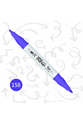 Art-x Akrilik Marker Çift Taraflı Kalem No:158