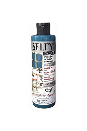 Selfy Decor Vernikli Akrilik Mobilya Boyası Pasifik 240 Cc
