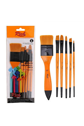 Supertrend Karma Fırça Seti 6lı (Zemin Fırçalı Set-8)