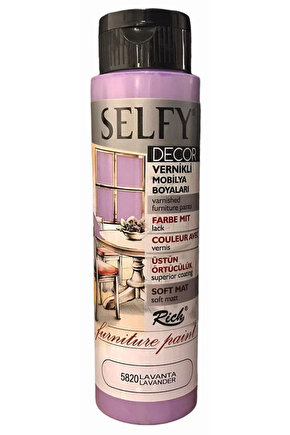Selfy Decor Vernikli Mobilya Boyası 500 cc Firuze 5820