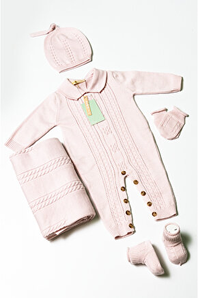 Yeni Doğan 5li Örme Triko Tulum Set