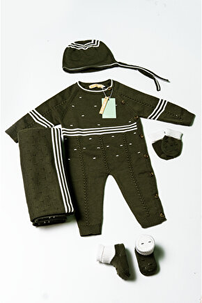 Yeni Doğan 5li Triko Tulum Set