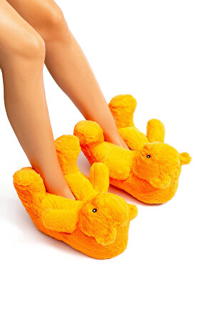 Pookie Kadın Hayvanlı Panduf Turuncu 3641