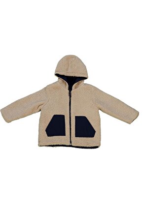 Çift Taraflı Welsoft Bej Çocuk Mont