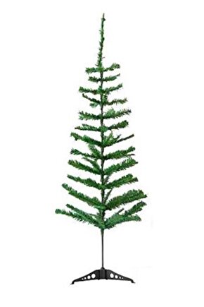 Yılbaşı Ağacı 90 Cm Yeşil Çam Ağacı Plastik Ayaklı 1 Adet