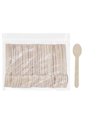 TEK KULLANIMLIK AHŞAP KAŞIK (500 ADET)