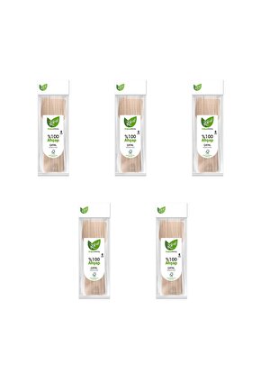 Doğaya Dönüş Ekolojik Doğal Doğa Dostu %100 Ahşap Çatal - 16 Cm. - 8li 5 Paket