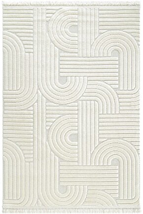 Dizayn Kaymaz Taban Koridor Halısı Kesme Yolluk Mutfak Halısı Modern Salon Halısı 1090 KREM